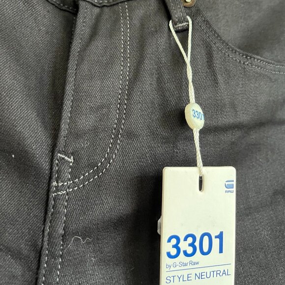 G-Star Raw 3301 Slim Fit Black | W: 31 L: 30 | New with Tags - Picture 7 of 8